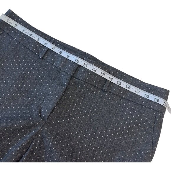 LOFT Plus Women Marisa Skinny Pants SZ 16 Gray Dotted Pattern Stretchy  Slim Fit - Picture 5 of 14